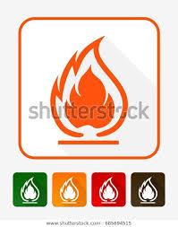 Flammable Symbol Fire Icon Packaging