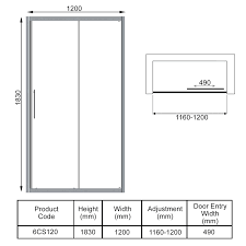 Signature Contract Sliding Shower Door