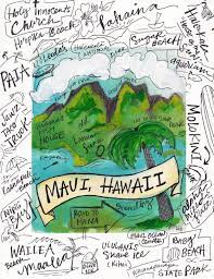 Hawaii Map Of Maui Hawaii Maui Map
