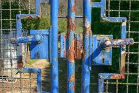 Old Rusted Garden Gate Stock Image