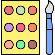 Paint Generic Thin Outline Color Icon