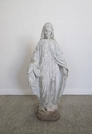 Vintage Virgin Mary Garden Statue