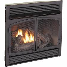 Duluth Forge Dual Fuel Ventless Gas Fireplace Insert 32 000 Btu Remote Control Fdf400rt Zc Black