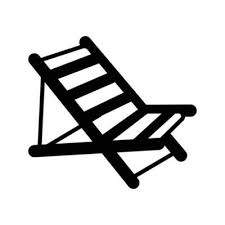 An Editable Icon Of Deck Chair In