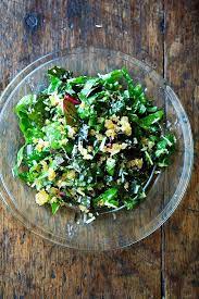 Swiss Chard Salad With Parmesan Bread