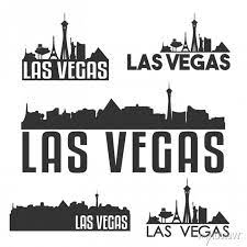 Las Vegas Nevada Usa Flat Icon Skyline