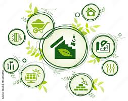 Eco Friendly Home Construction Vector