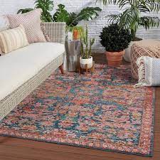 Vibe By Jaipur Living 5 0 X 7 3 Pink Blue Swoon Maven Area Rug