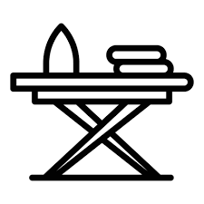 Ironing Board Icon Outline Vector Iron