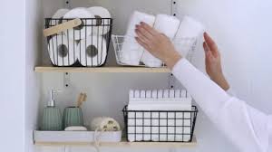 Bathroom Shelf Stock Footage