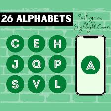 Hollow Font Uppercase Alphabet