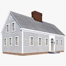 3d Model Cape Cod House Buy Now