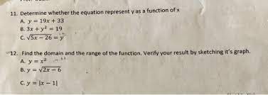 Equation Represent Y