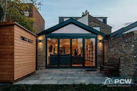 Bi Folding Doors With Triangular Window