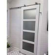 Glass 4 Panel Barn Door Glass Designer