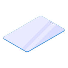 Tablet Protective Glass Icon Isometric