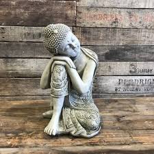 Stoneware Sleeping Buddha Large