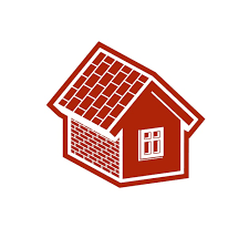 Simple Village Mansion Icon Vector