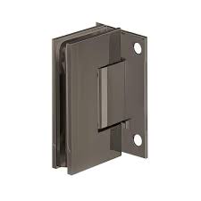 Fab Glass And Mirror Shower Door Hinge Heavy Duty Short Back Plate With Brushed Nickel Finish Pack Of 1