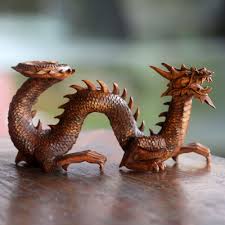 Artisan Hand Carved Balinese Dragon