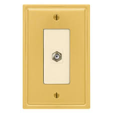 Amerelle Moderne Wallplate 1 Coaxial