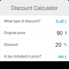 Discount Calculator Find The