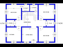 3bhk House Plan With Living Dining