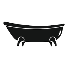 Clawfoot Tub Vector Art Icons And