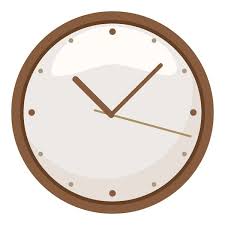 Wall Clock Black Outline Icon White