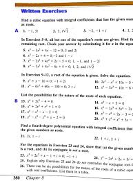 Find A Cubic Equation With Integral