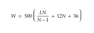 bridge formula weights calculator