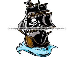 Pirate Ship Mascot School Team Sport
