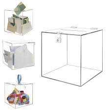 Clear Acrylic Ballot Box With Lid