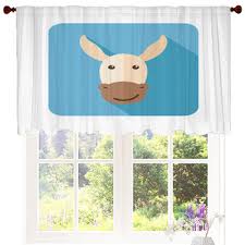 Donkey Window Curtains D Black