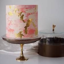 Brown Cake Stand With Dome Caryn