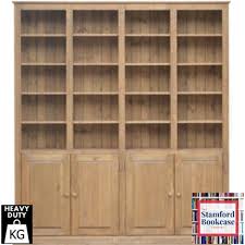 Solid Wood 7ft 6 X 6ft 8 4 Bay Library