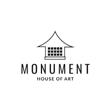 Line Little Monument Logo Design Vector