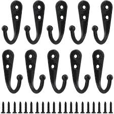 Retro Coat Hooks Black Metal Wall Hooks