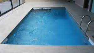 Blue Outdoor Indoor Fiberglass Pool