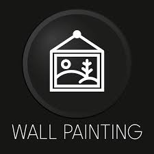 Wall Painting Minimal Vector Line Icon