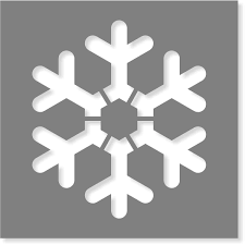 Snowflake Stencil Multiple Sizes