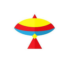 Kite Paper Toys Cartoon Vector Of