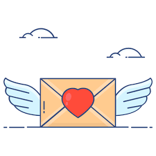 Love Letter Generic Thin Outline Color Icon