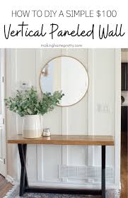 Diy Vertical Paneled Accent Wall