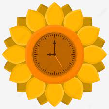 Cute Sunflower Shape Wall Clock