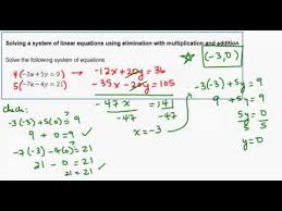 Solving A System Of Linear Equations