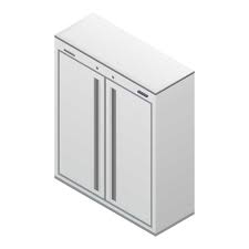 Home Double Freezer Icon Isometric Of