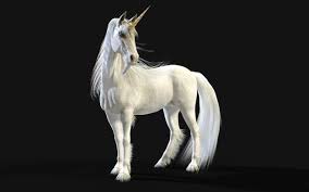 3d Ilration Mythical White Unicorn