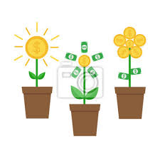 Growing Money Tree Shining Coin With