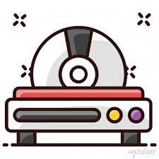 Cd Player Vector Style Icon Of Compact
